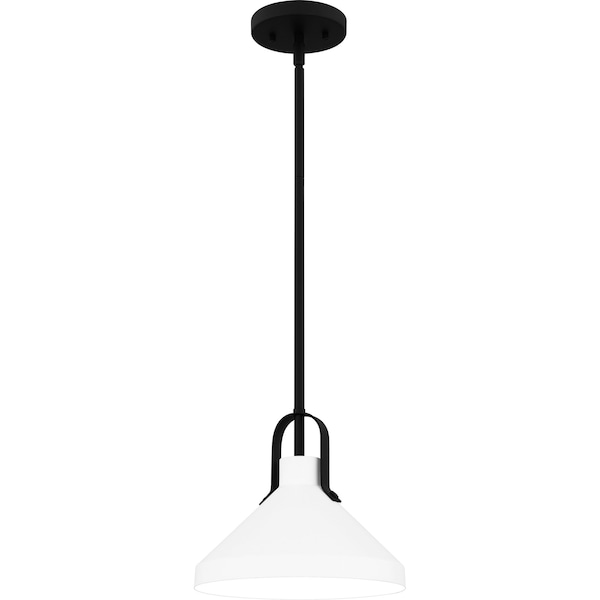 Quoizel Brink Mid Pendant 1 Light Matte Black BIK1510MBK - main